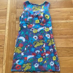 Ladies french connection blue floral dress size 8